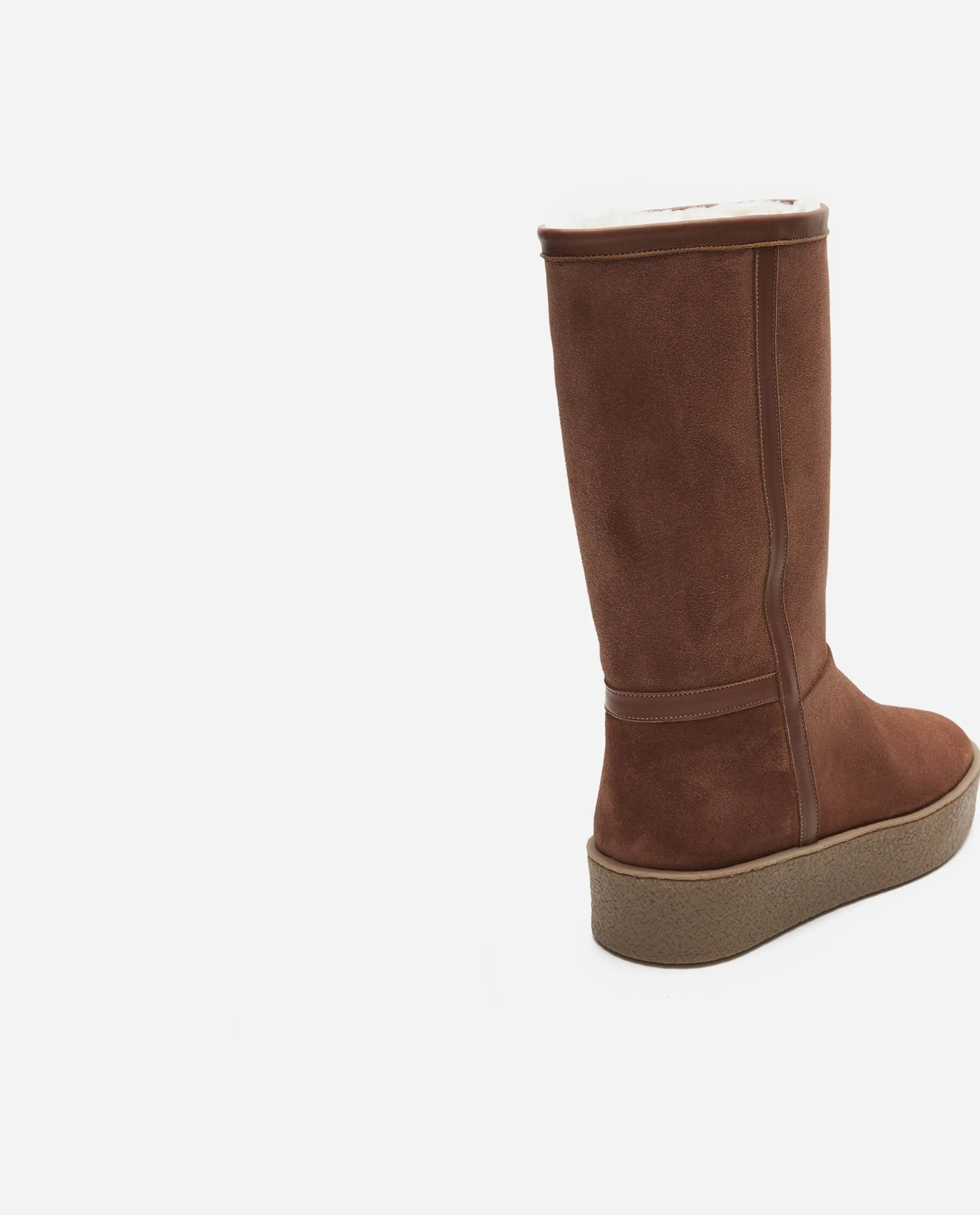 Amaya Suede Caramel Winter Boots