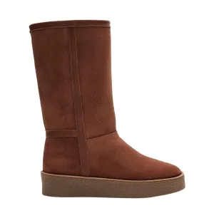 Amaya Suede Caramel Winter Boots