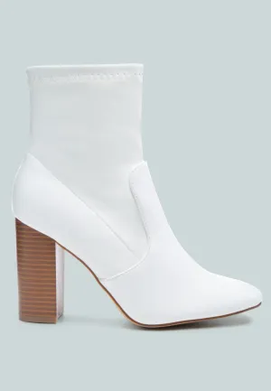 Anastasia Block Heeled Ankle Boots