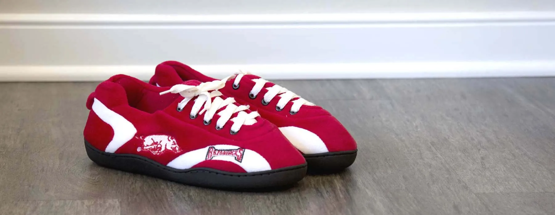 Arkansas Razorbacks All Around Rubber Soled Slippers