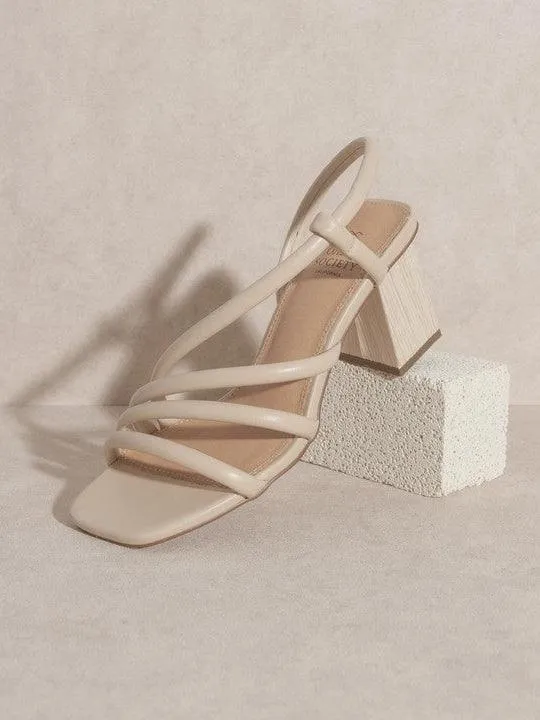 Beach Waves Wooden Heel Sandals