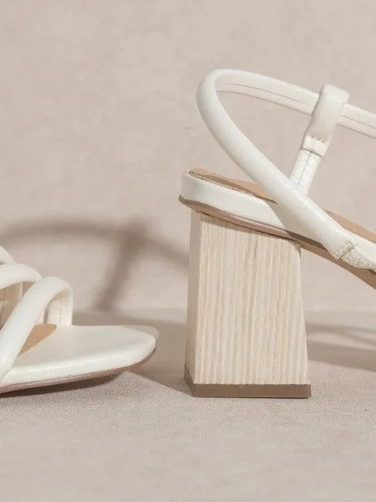 Beach Waves Wooden Heel Sandals