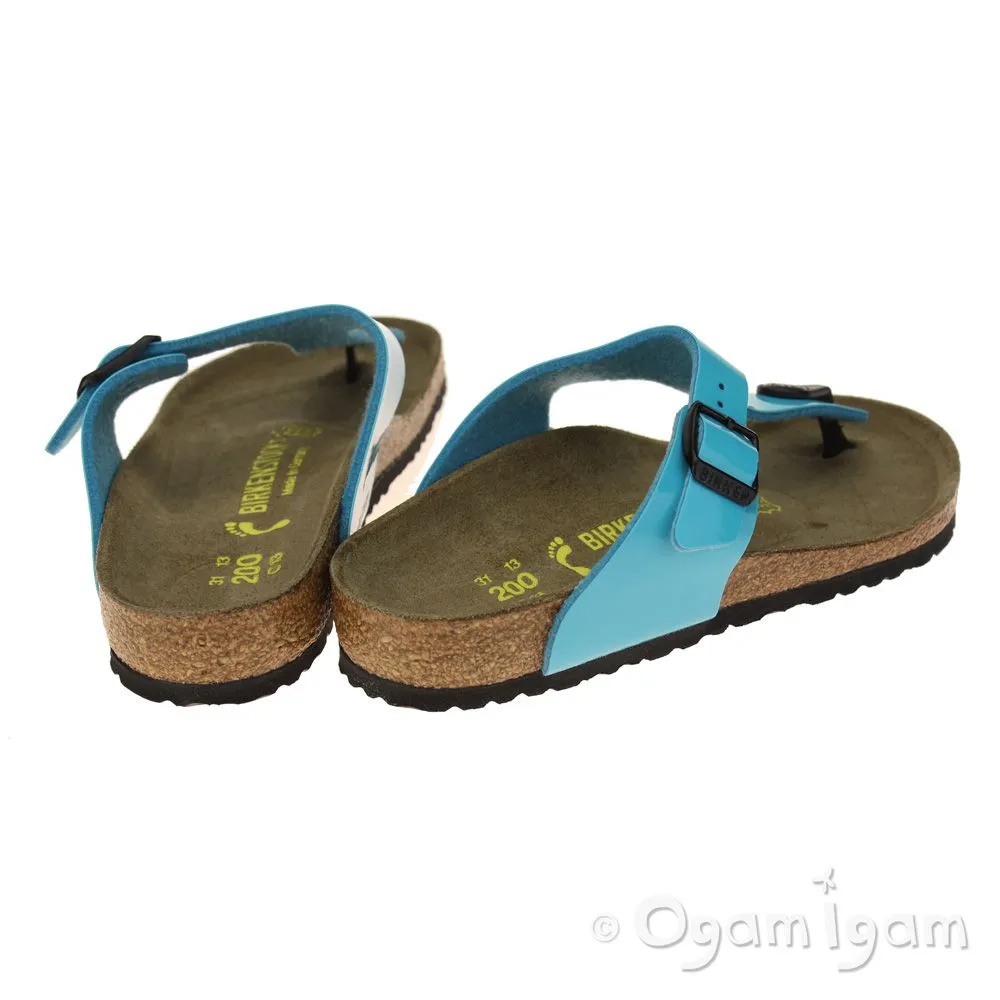 Birkenstock Gizeh Kids Girls Blue Sandal