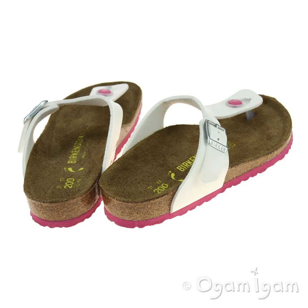 Birkenstock Gizeh Kinder Girls White-Pink Sandal