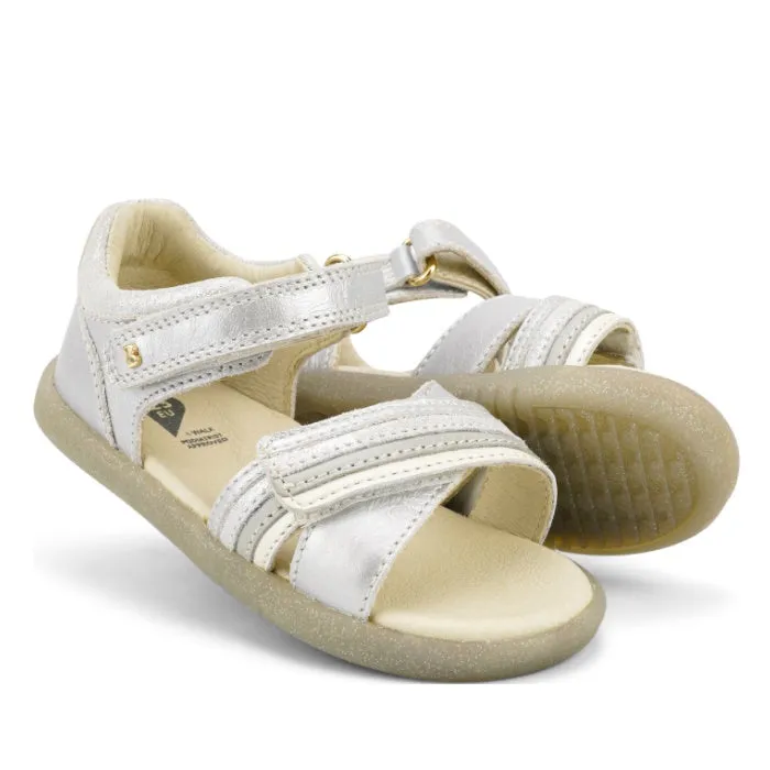 Bobux iwalk IW Magic Girls Leather   Sandal Silver