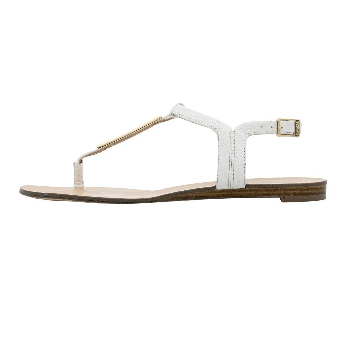 Calvin Klein Samira Flat Sandals White Colour For Women