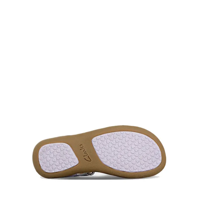 Clarks - Girls Pippa Lilac Leather Sandals D Narrow Width