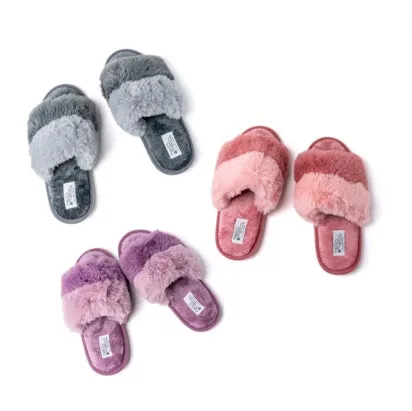 Cotton Candy Puff Slippers