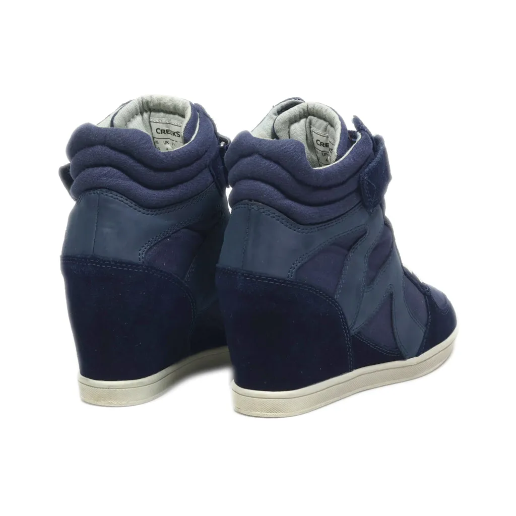 Creeks Ankle Boots Fabric Blue Colour For Kids