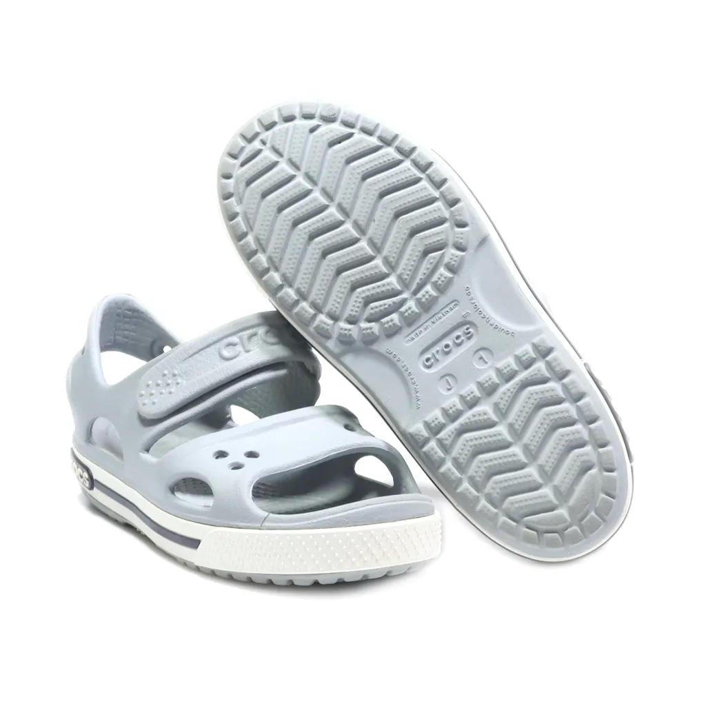 Crocs Crocband Flat Sandals Eva Grey Colour For Kids