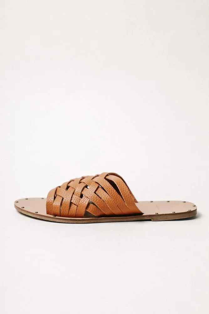 Eli Woven Sandals in Brown