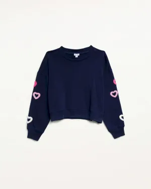 Girls Open Heart Sweatshirt