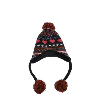 Girls's Pattern String Knitted Hat