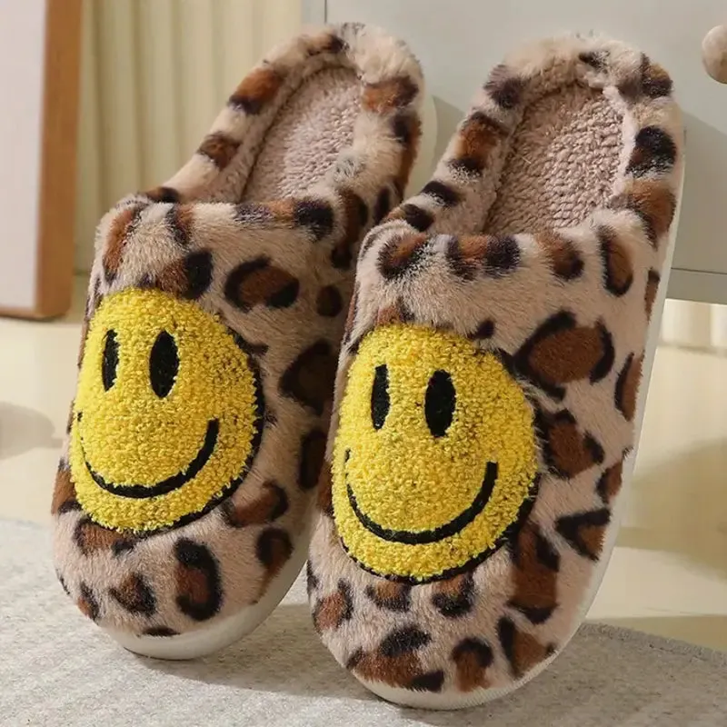 Graphic Plush Slippers