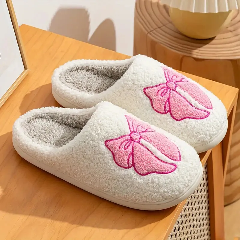 Graphic Plush Slippers