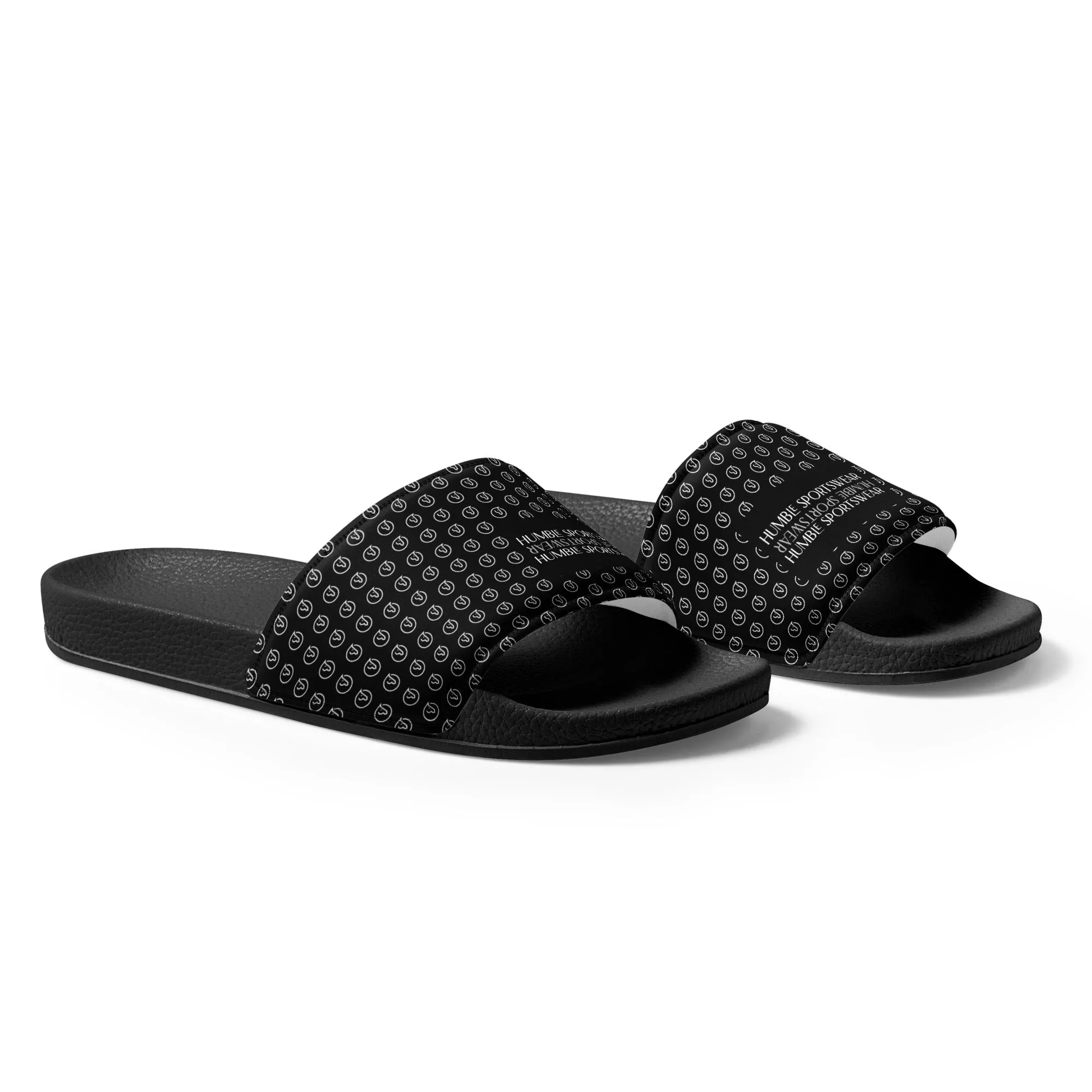 Humble Sportswear™ Men’s Pure Black Slides Sandals