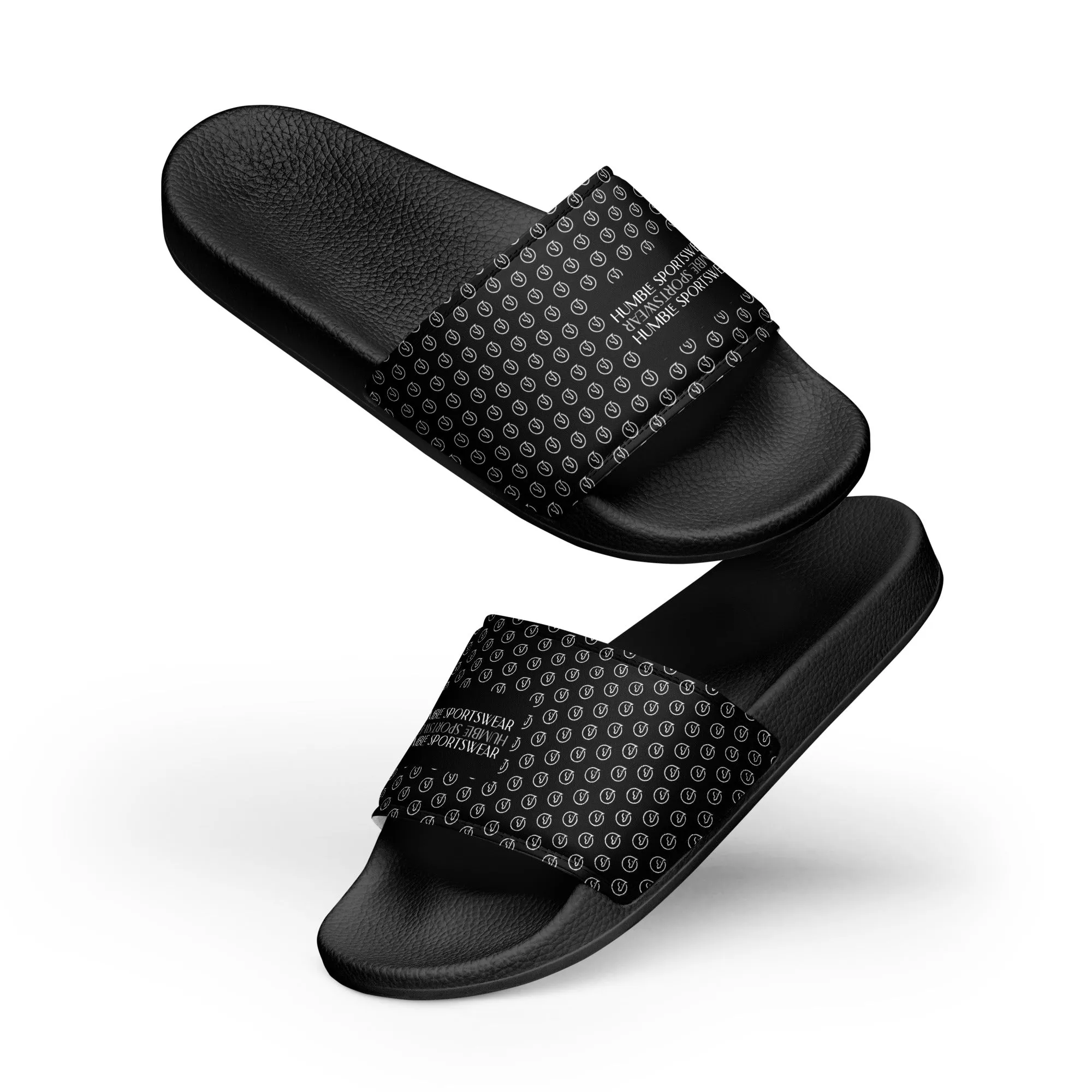 Humble Sportswear™ Men’s Pure Black Slides Sandals