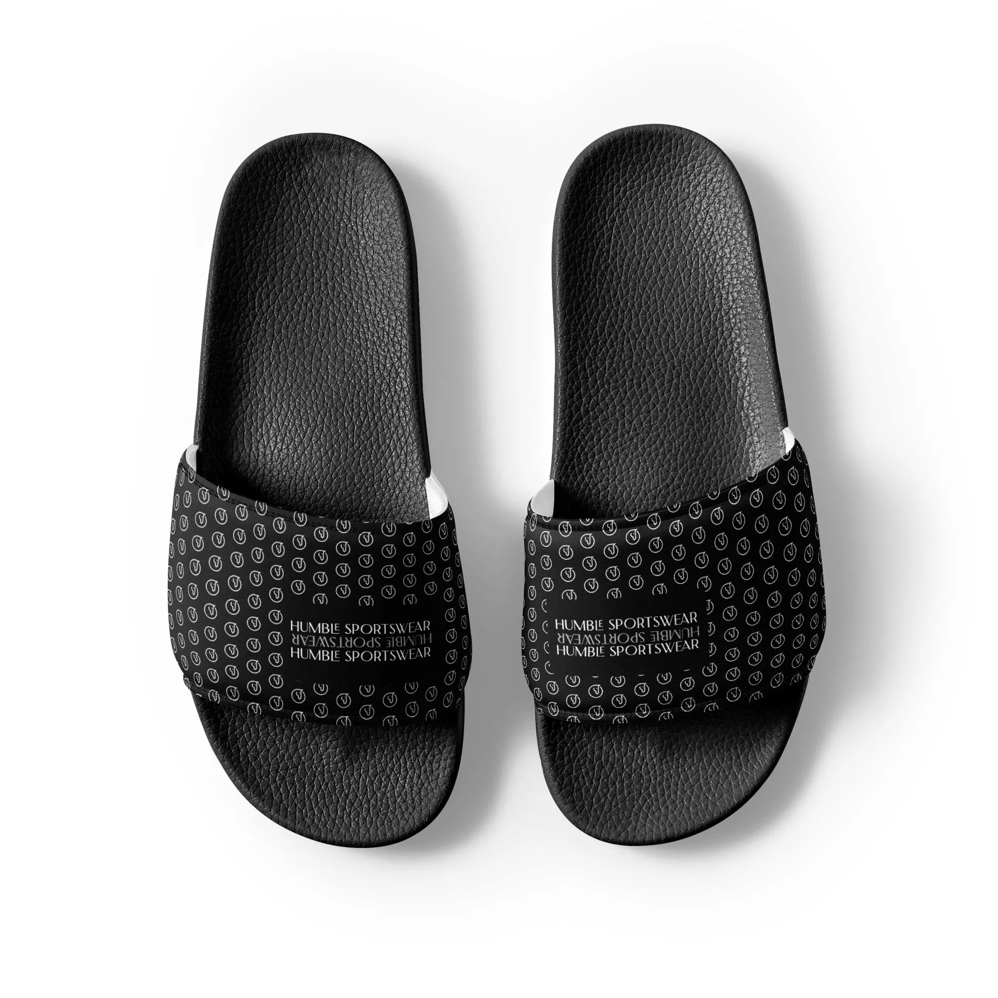 Humble Sportswear™ Men’s Pure Black Slides Sandals