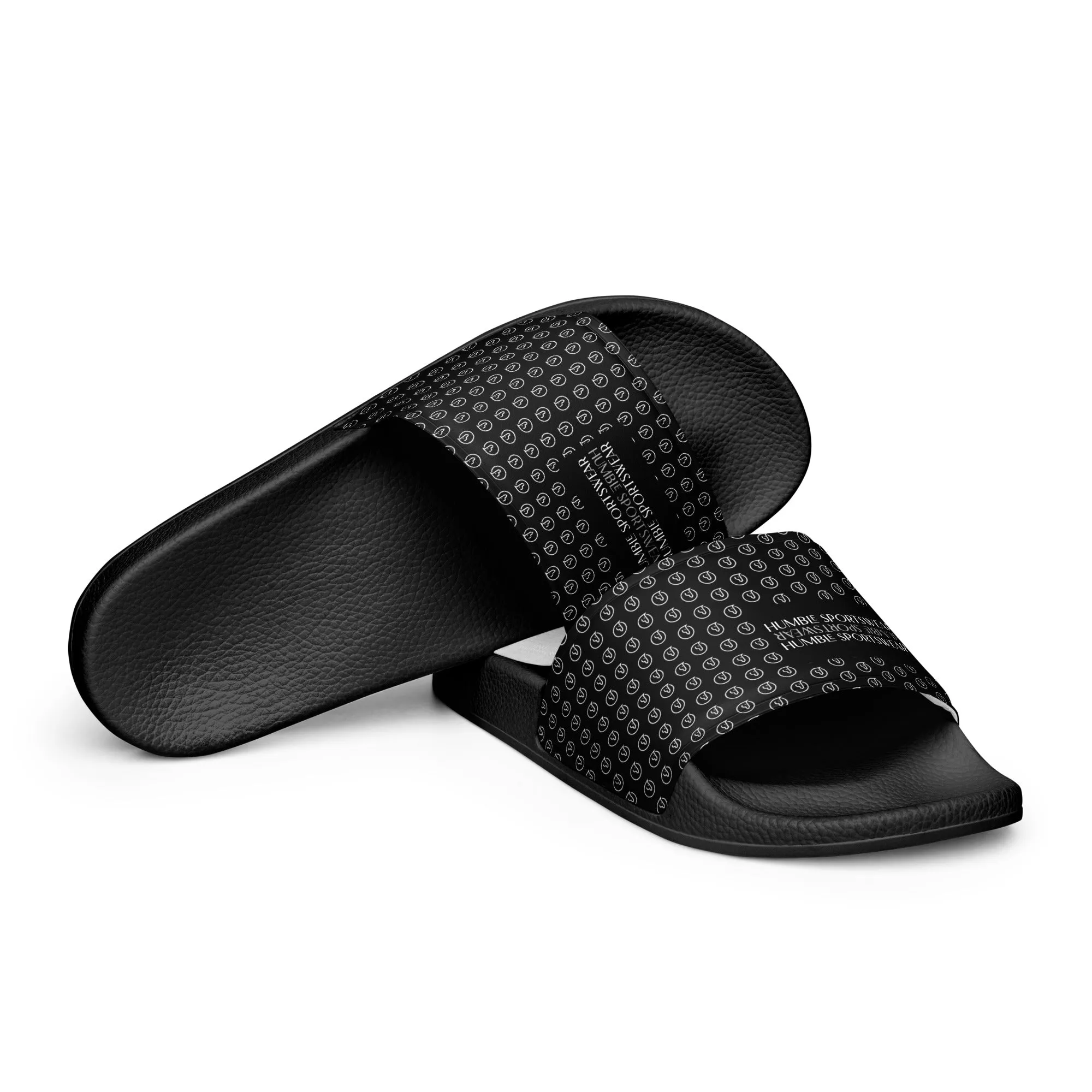 Humble Sportswear™ Men’s Pure Black Slides Sandals