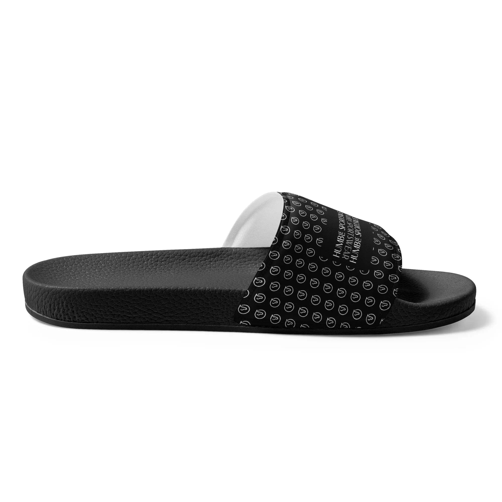 Humble Sportswear™ Men’s Pure Black Slides Sandals