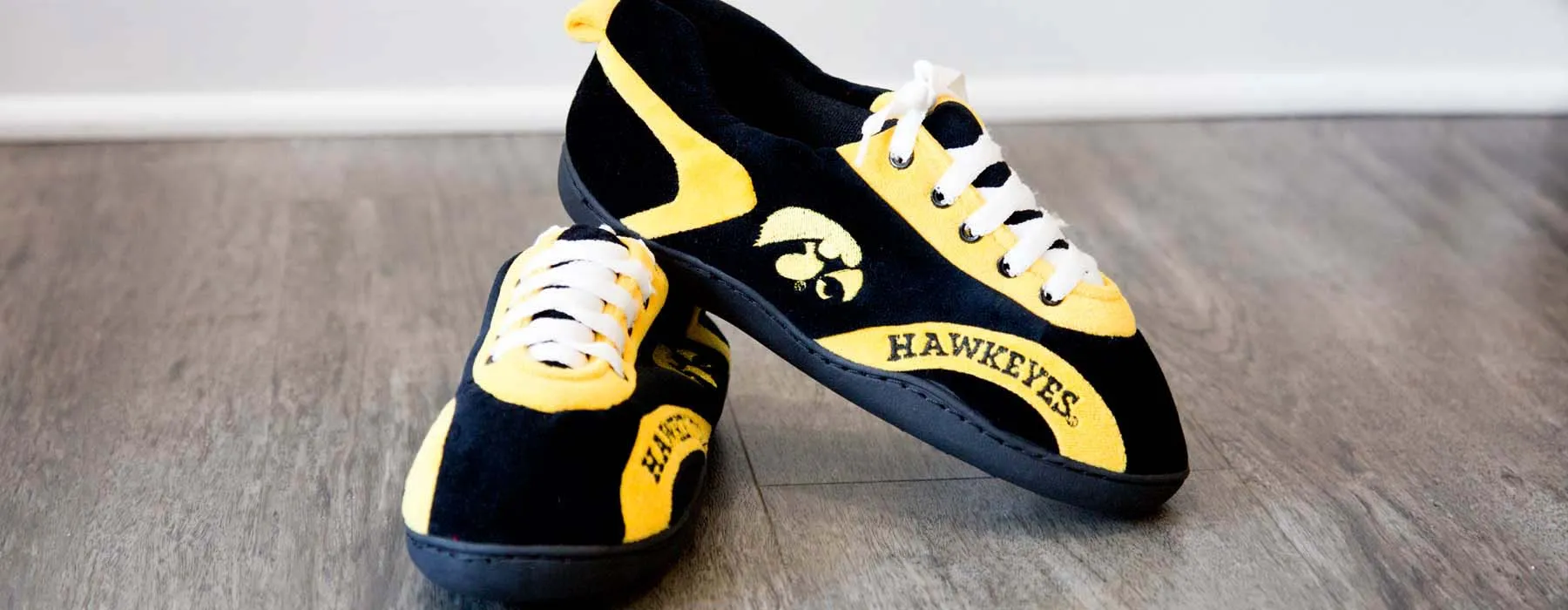 Iowa Hawkeyes All Around Rubber Soled Slippers