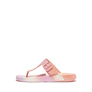 iQUSHION IRIDESCENT ADJUSTABLE BUCKLE FLIP-FLOPS