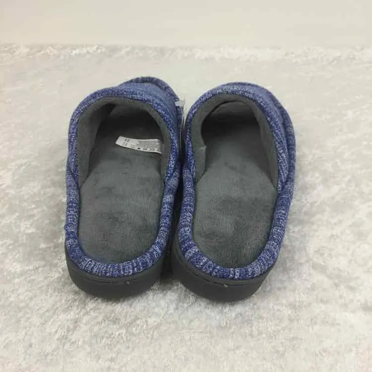 Isotoner Women Size 8.5 Blue NWOT Cloth Open Toe slip on Slippers