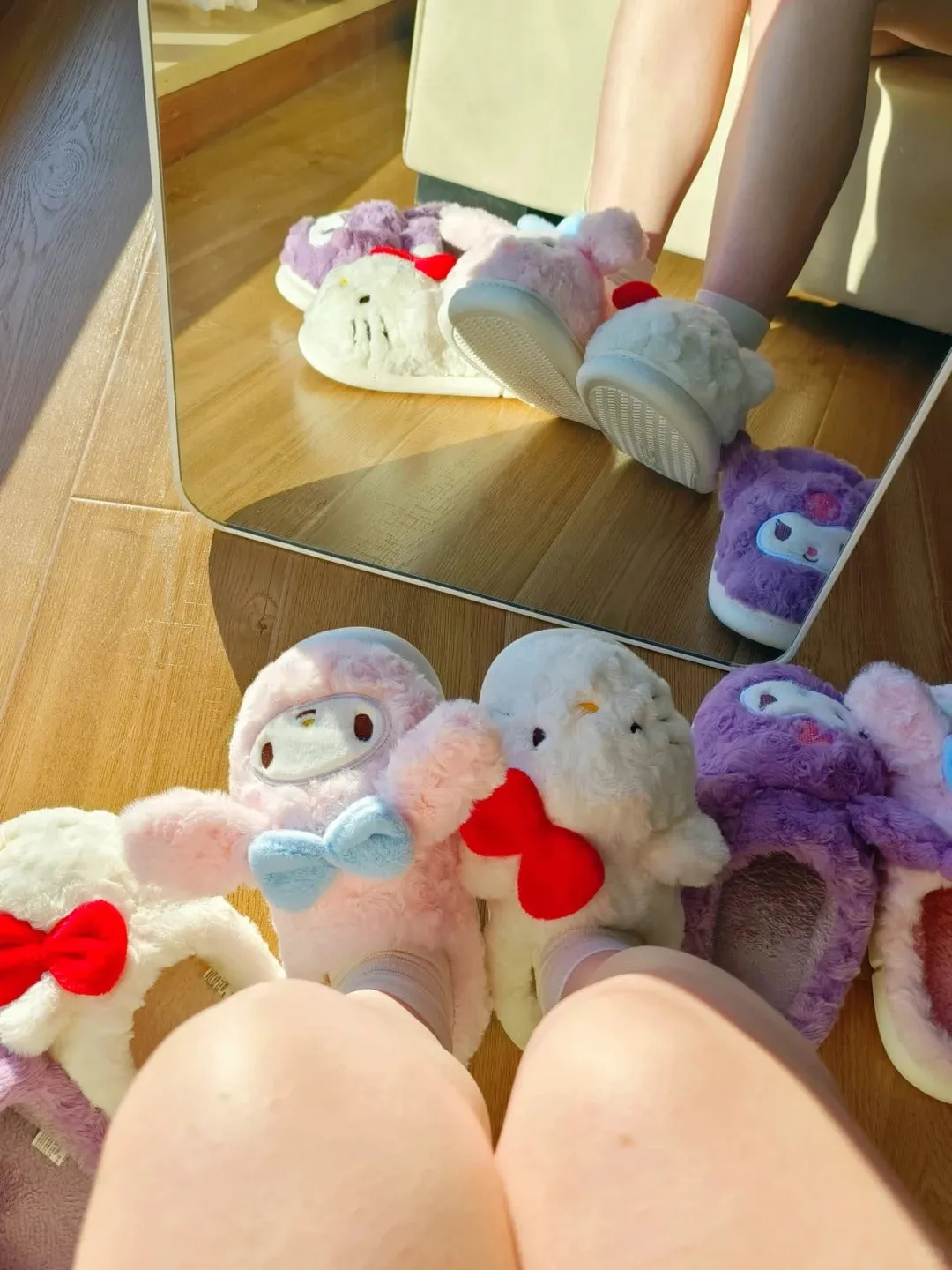 Kawaii Anime Fuzzy Slippers