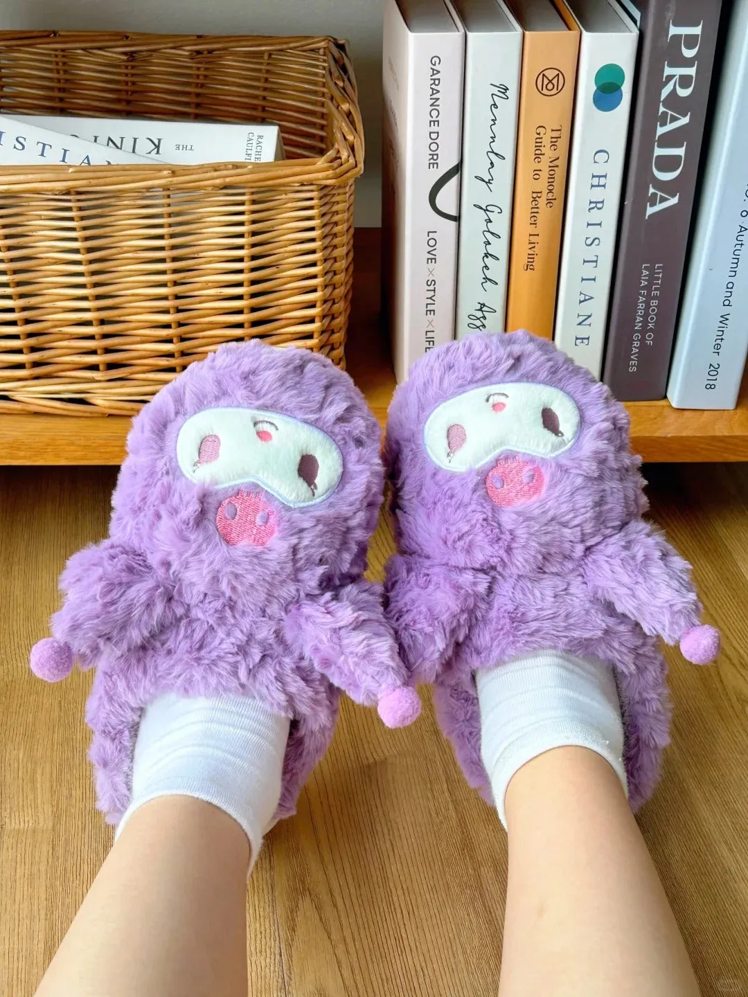 Kawaii Anime Fuzzy Slippers