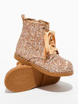 Let's Get Fabulous Glitter Boots By Liv and Mia