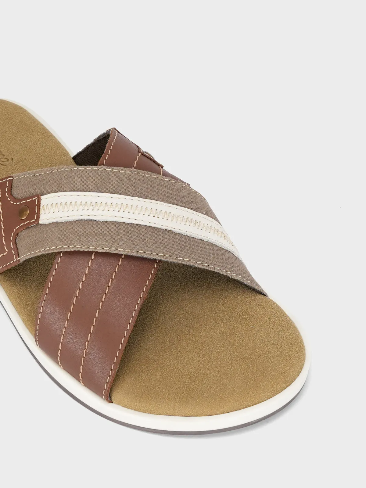 Mens "DUCASSE" Casual Open Toe Slippers