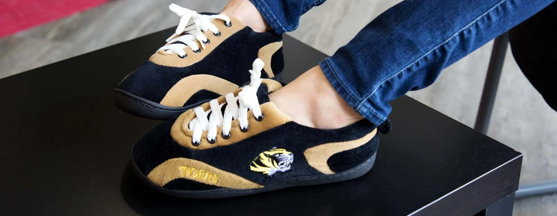 Missouri Tigers All Around Rubber Soled Slippers