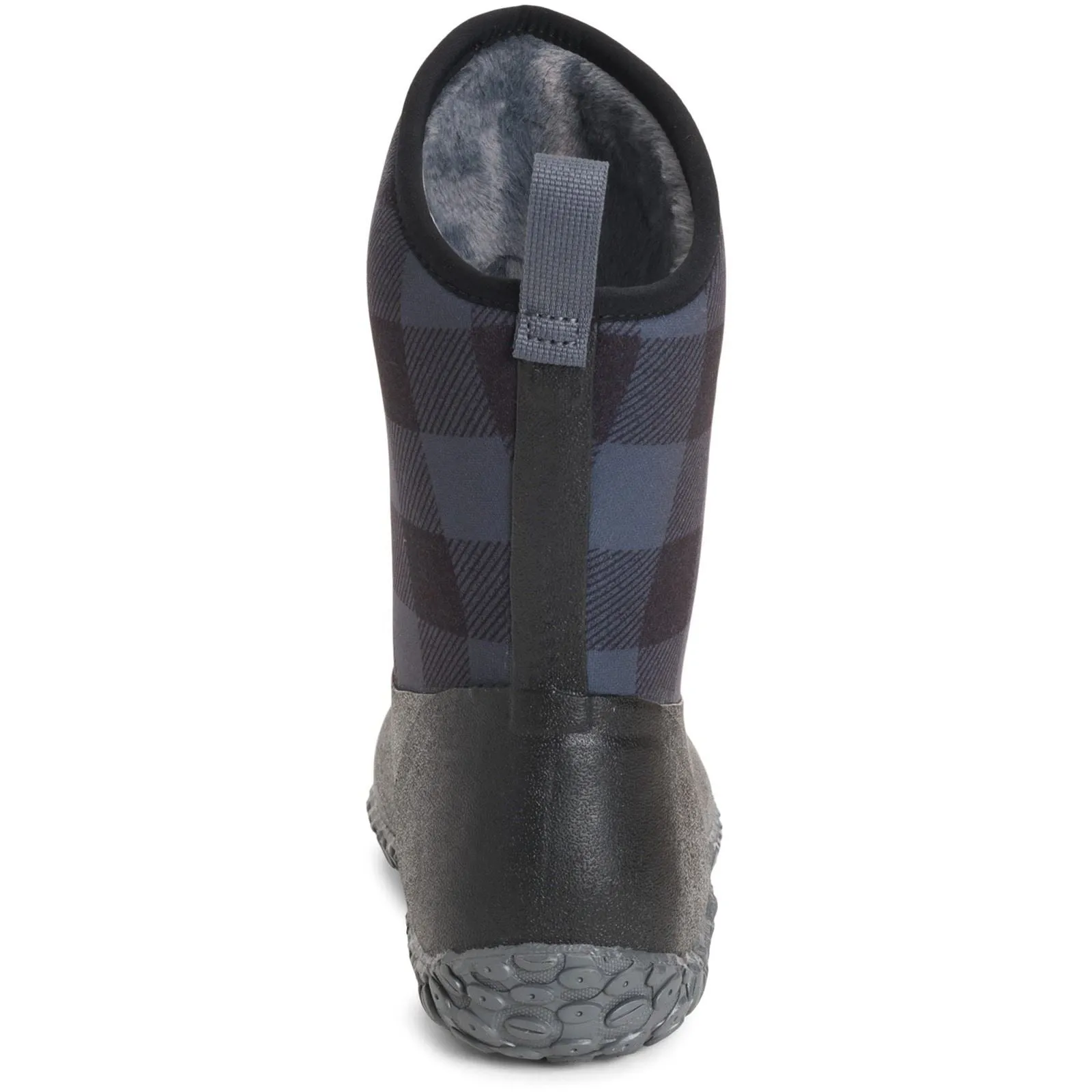 Muck Boots Muckster II Mid Rubber Black/Grey Plaid Wellington Boots