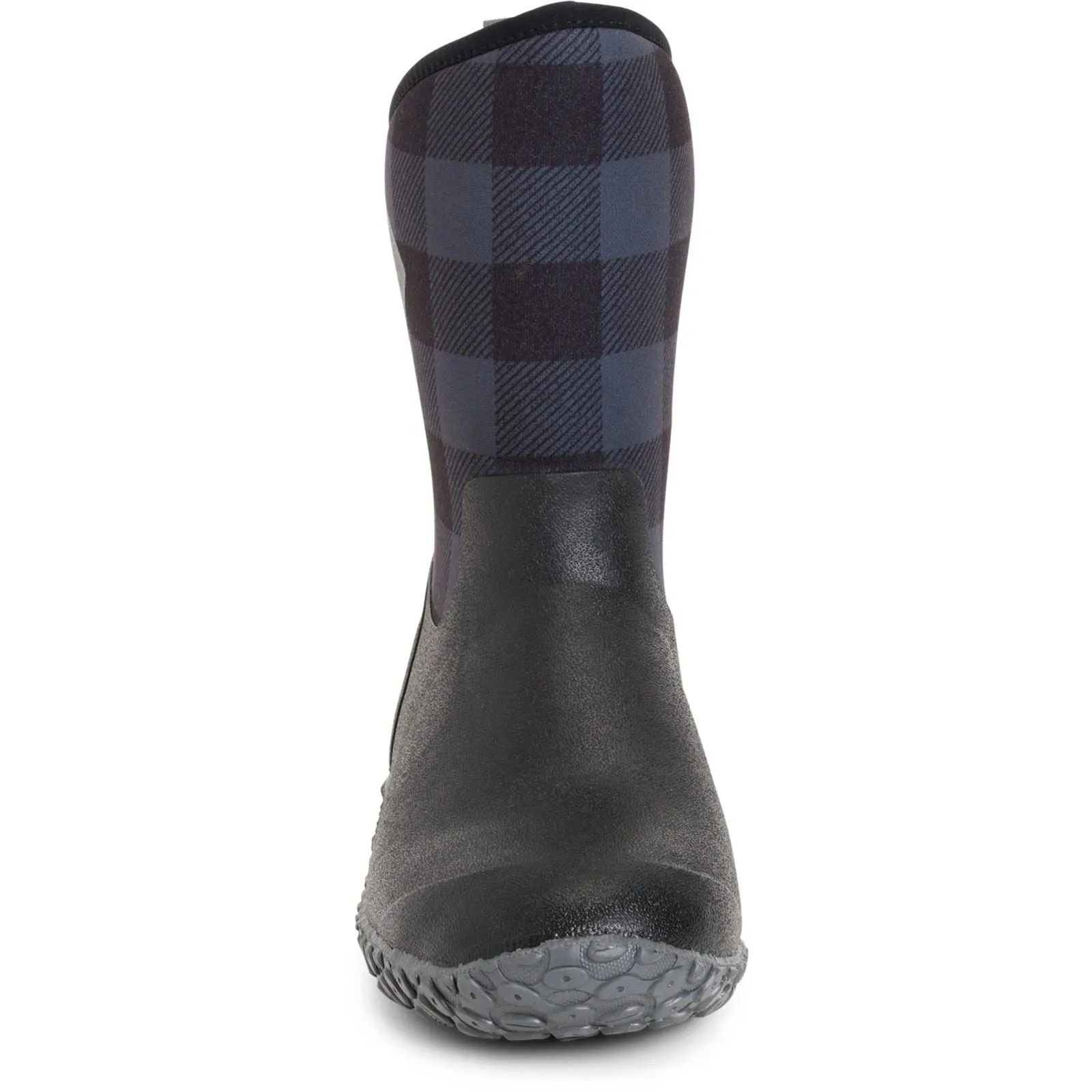 Muck Boots Muckster II Mid Rubber Black/Grey Plaid Wellington Boots