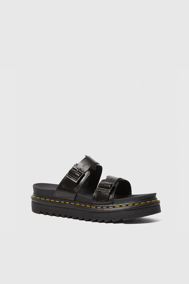 Myles Slip On Sandals - Black