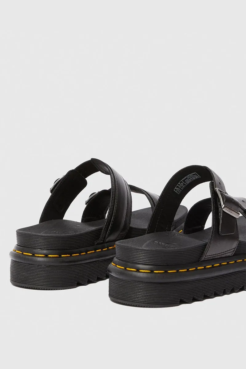 Myles Slip On Sandals - Black