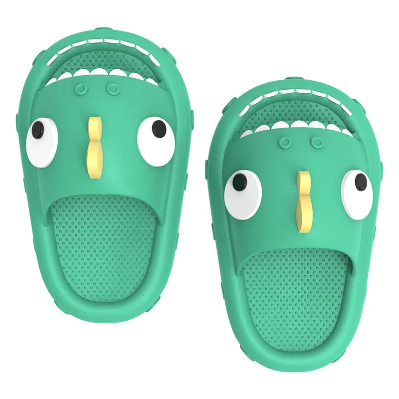 New children's sandals dinosaur non-slip thick-soled bathroom soft-soled home boys child cartoon sandals