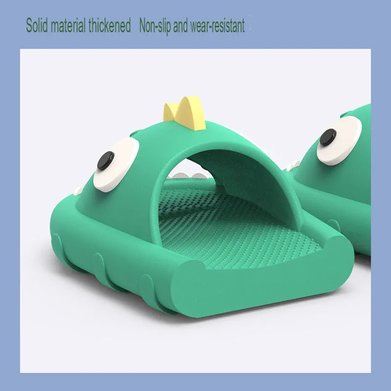 New children's sandals dinosaur non-slip thick-soled bathroom soft-soled home boys child cartoon sandals