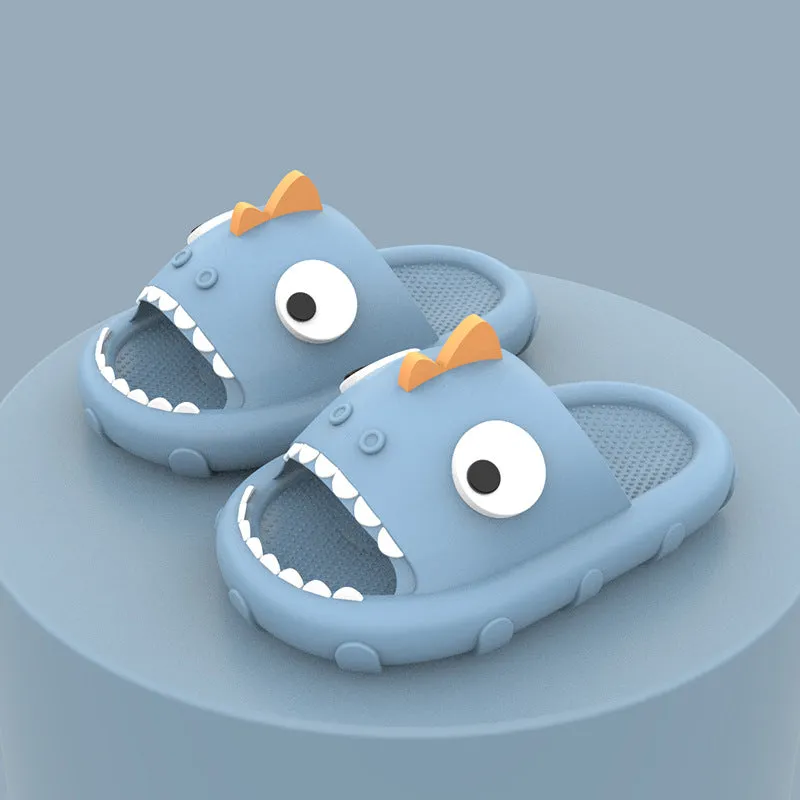 New children's sandals dinosaur non-slip thick-soled bathroom soft-soled home boys child cartoon sandals