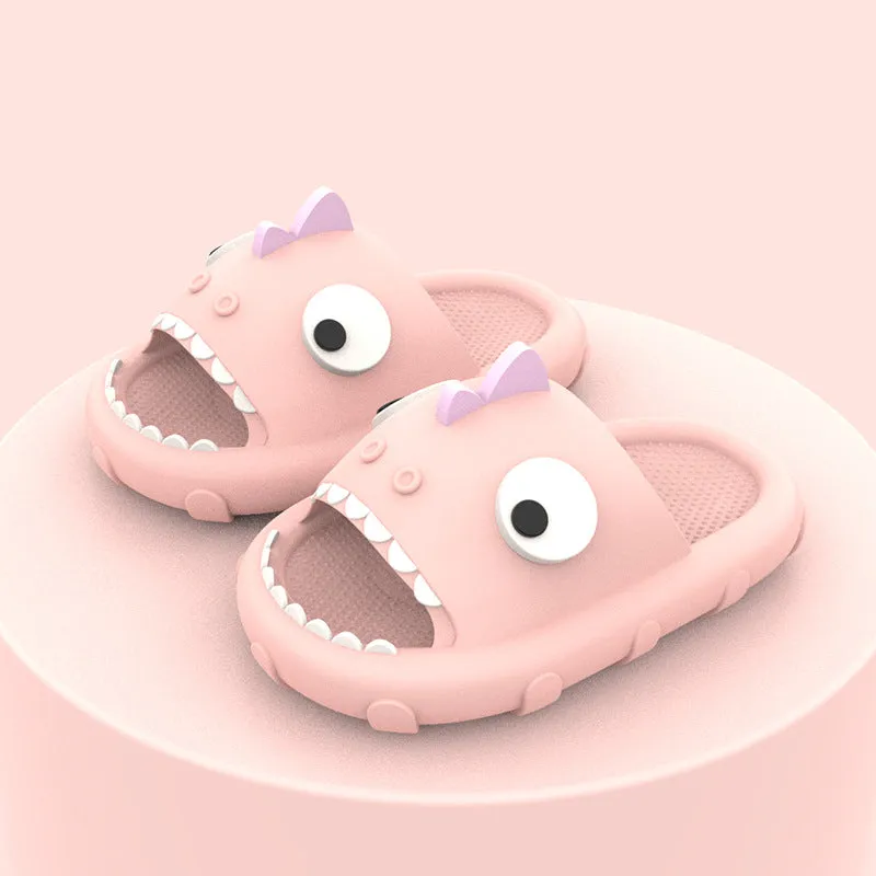 New children's sandals dinosaur non-slip thick-soled bathroom soft-soled home boys child cartoon sandals