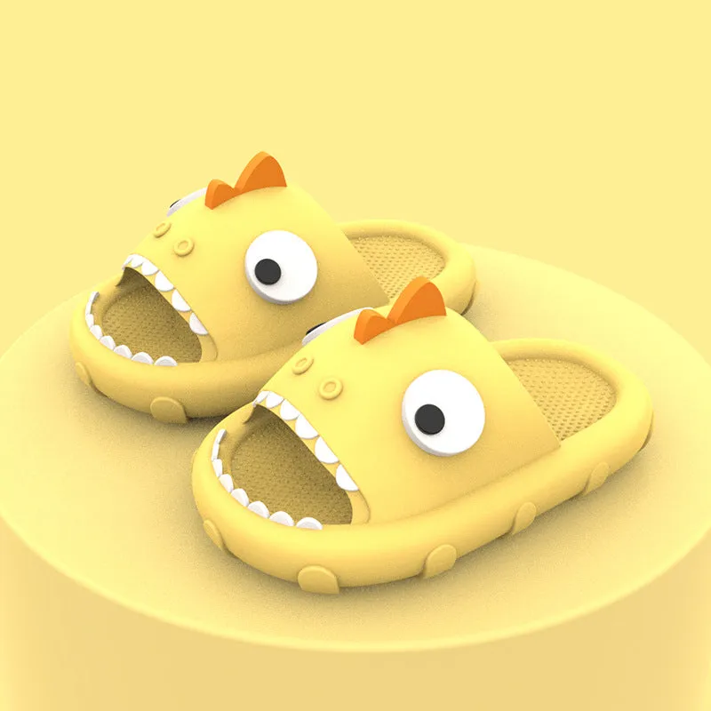 New children's sandals dinosaur non-slip thick-soled bathroom soft-soled home boys child cartoon sandals