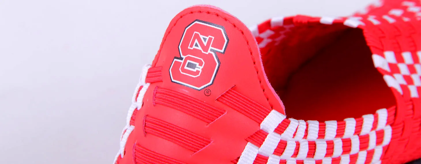 North Carolina State Wolfpack Woven Colors Comfy Slip On Shoes