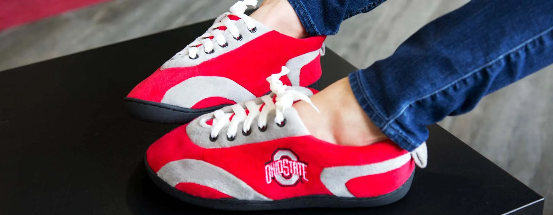 Ohio State Buckeyes All Around Rubber Soled Slippers