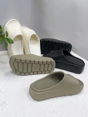 Open Toe Slippers Platform Shoes