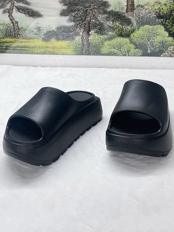 Open Toe Slippers Platform Shoes