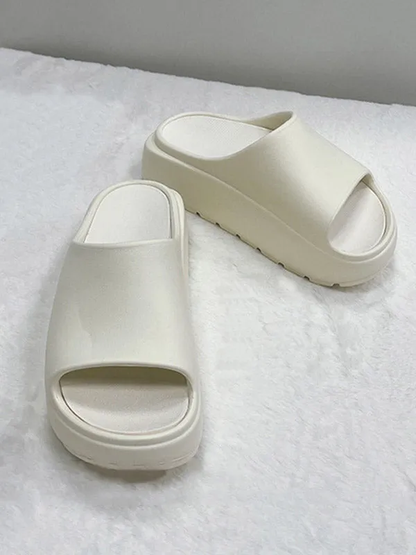 Open Toe Slippers Platform Shoes