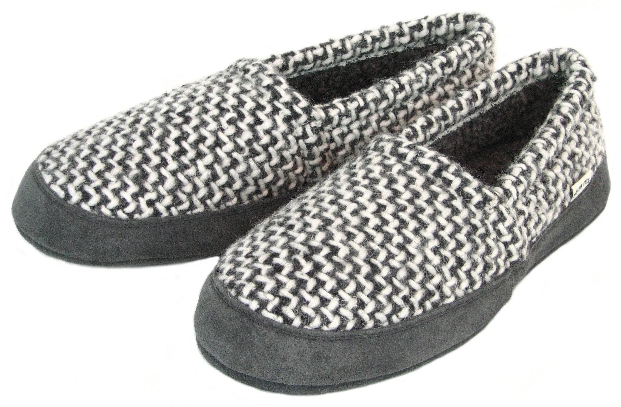 Polar Feet Men's Perfect Mocs Grey Wool