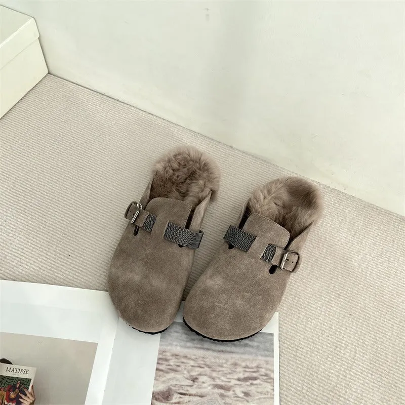 Pre Order:  Fur Toe Cap Slippers