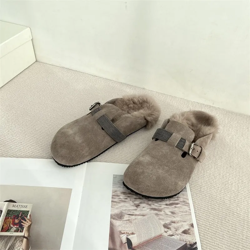 Pre Order:  Fur Toe Cap Slippers