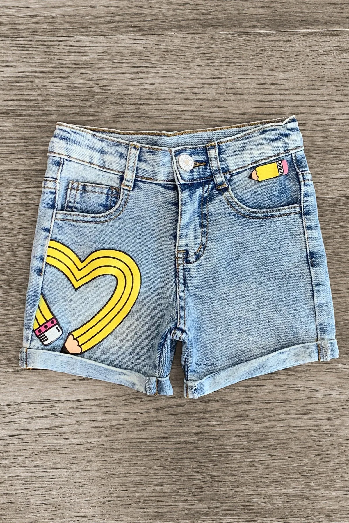 "Sharp & Sassy" Denim Short Set